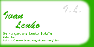 ivan lenko business card